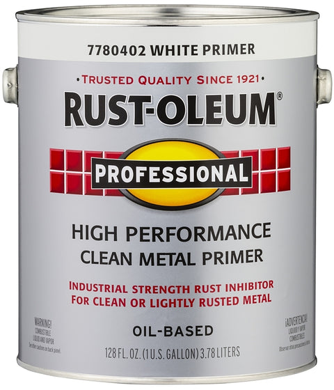 Rust-Oleum 7780402 Primer, Flat, White, 1 gal Pail, Pack of 2