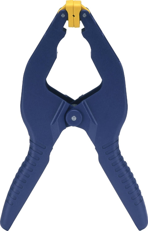 Irwin 58300 Spring Clamp, 3 in Clamping, Resin, Blue/Yellow