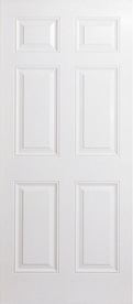 36 in. x 80 in. 6 Panel Fiberglass Door