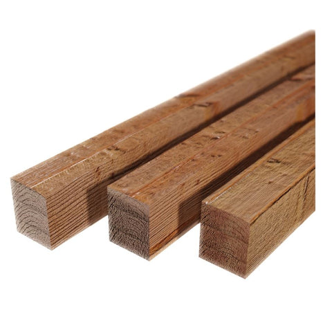 6 x 6, Western Red Cedar, No. 2 & Better, Green, Rough Sawn