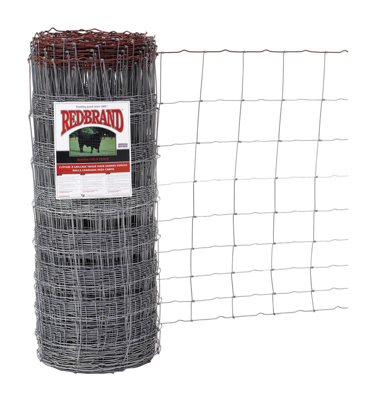 Red Brand Monarch 39 in. H X 330 ft. L Steel Field Fence Silver – Shell ...