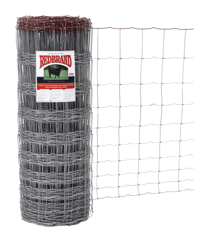 Red Brand Monarch 47 in. H X 330 ft. L Steel Field Fence Silver – Shell ...