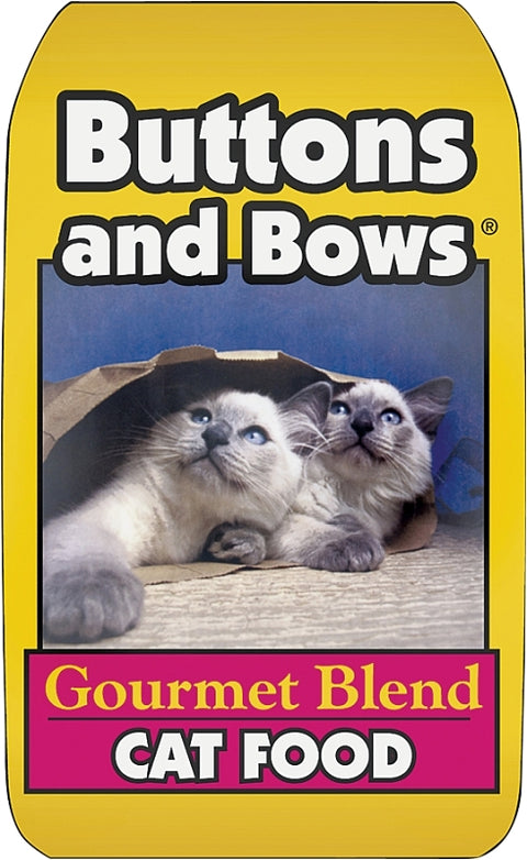 Buttons and Bows 10226 Cat Food, Chicken, Ocean Fish, Salmon, Turkey, 18 lb Bag