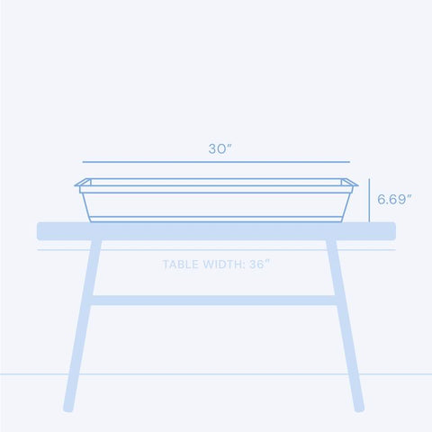 Bloem Dura Cotta 5.75 in. H X 30 in. W X 7.5 in. D Plastic Window Box Living Green