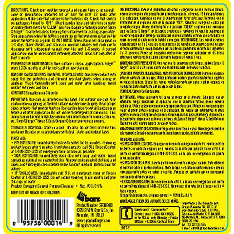 Spray & Forget House and Deck Cleaner 32 oz Liquid, Pack of 6