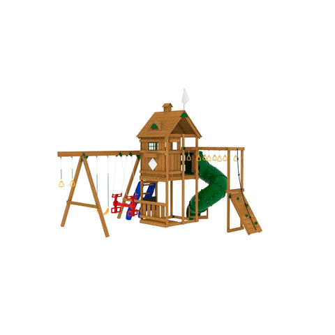 Playstar PS 7720 Build It Yourself Playset Kit, Specifications: 27 sq-ft Play Deck, 15 Activities