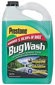 Prestone AS657 Windshield Washer Fluid, Green, 1 gal, Bottle, Pack of 6
