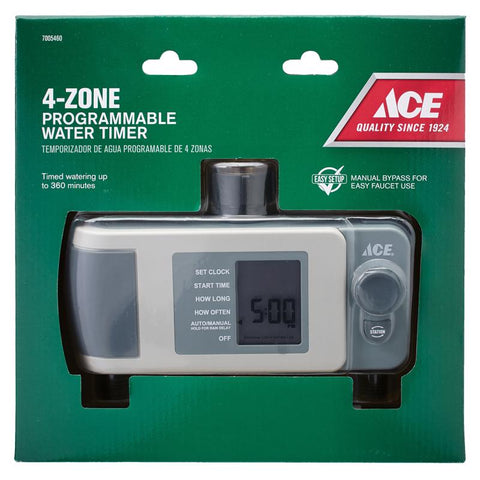 Ace HydroLogic Programmable 4 Zone Digital Water Timer