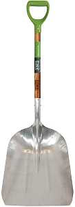 Ames 2672400 Scoop Shovel, 15-1/2 in W Blade, 11-1/2 in L Blade, Aluminum Blade, Northern Hardwood Handle, 46 in OAL