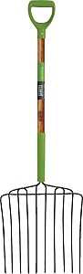 Ames 2827000 Ensilage Fork, Wood Handle, D-Shaped Handle, 30 in L Handle