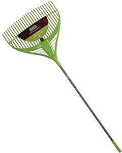 Ames 2915806 Leaf Rake, Poly Tine, 26-Tine, Steel Handle, 60 in L Handle