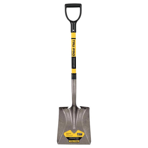 Truper Tru-Tough 41 in. Steel Square Transfer Shovel Fiberglass Handle, Pack of 6