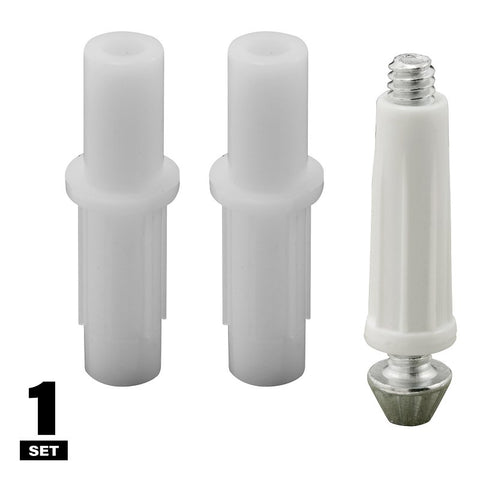 Prime-Line N 7269 Adjustable Bi-Fold Top and Bottom Pivot Set, Plastic/Steel, For: Bi-Fold Doors