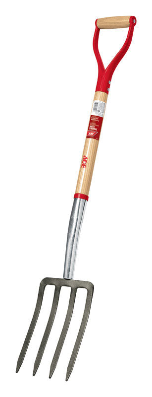 Ace 30 in. Wood D-Handle Spading Fork