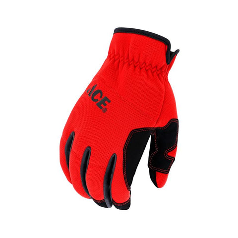 Ace L I-Mesh High Performance Utility Red Gloves