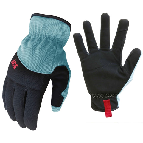 Ace L I-Mesh Womens Utility Black/Mint Gardening Gloves