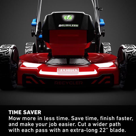 Toro Recycler 21466 22 in. 60 V Battery Self-Propelled Lawn Mower Kit (Battery & Charger)