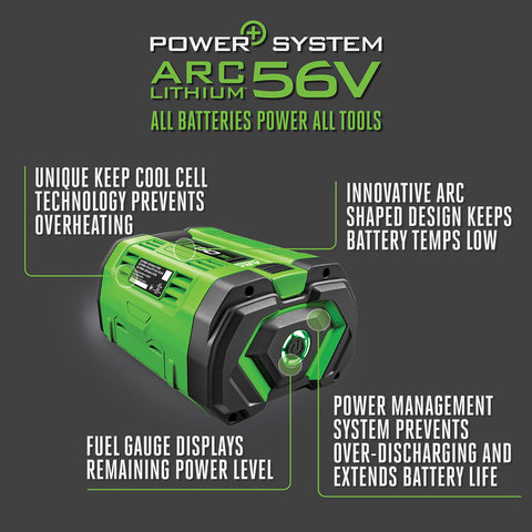 EGO 56V Power+ BA5600T 10 Ah Lithium-Ion Battery 1 pc