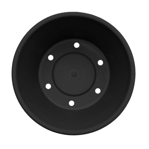 Bloem Terra 14.25 in. H X 17.25 in. W X 11.75 in. D Plastic Traditional Planter Black