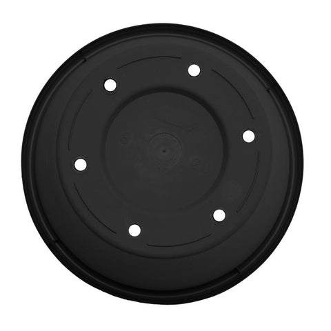 Bloem Terra 14.25 in. H X 17.25 in. W X 11.75 in. D Plastic Traditional Planter Black