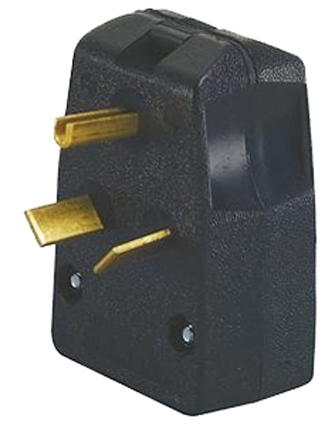 Leviton R50-00287-00T Electrical Plug, 3 -Pole, 30/50 A, 125/250 V, NEMA: NEMA 10-30P, 10-50P, Black