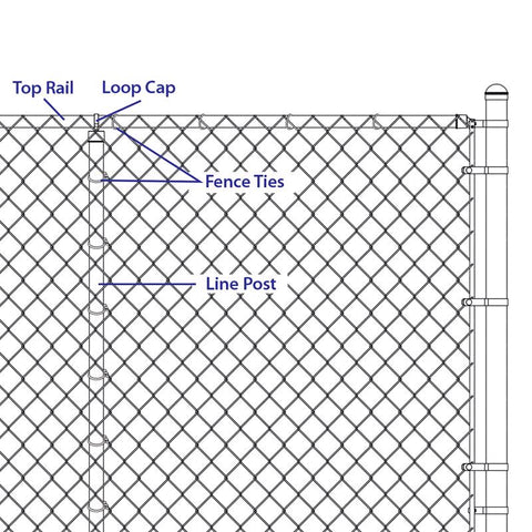 Yardlink .787 in. H X .557 in. L Aluminium Multi-Purpose Fence Ties Silver