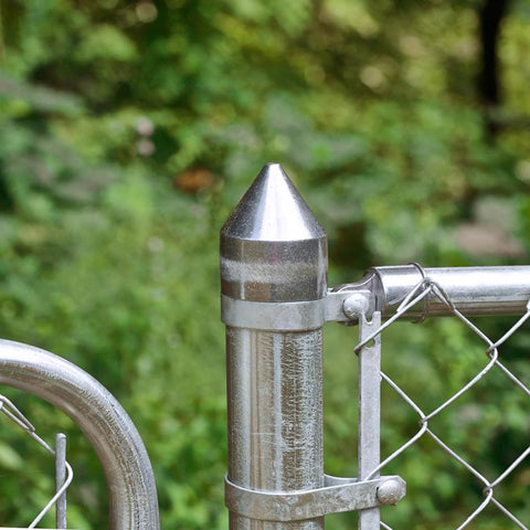 Yardlink Silver Aluminum Chain Link Bullet Cap 1 pk