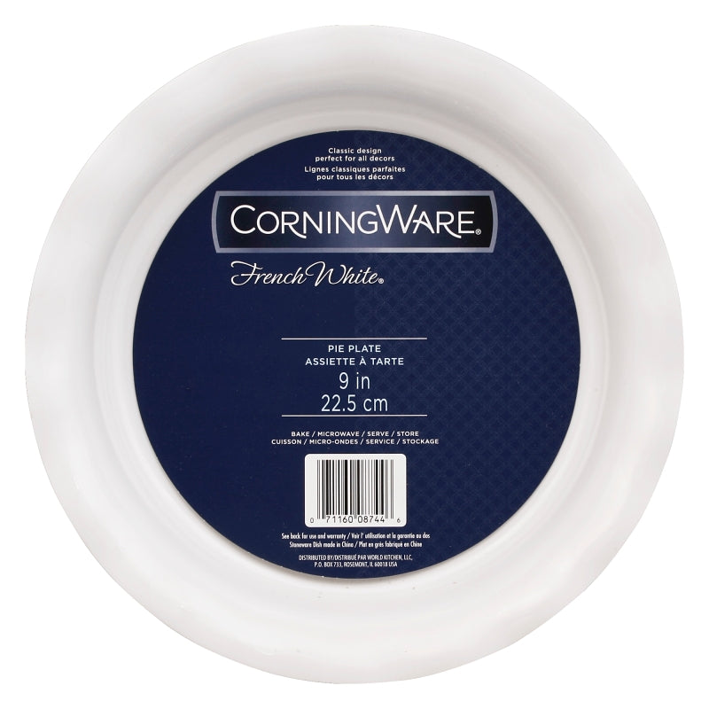 CorningWare French White 9" Pie Plate - Thumbnail 2