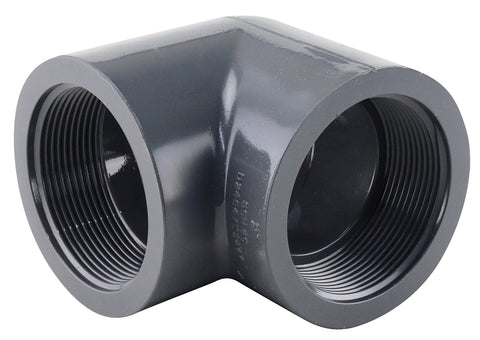 Lasco 808020BC Pipe Elbow, 2 in, FIP, 90 deg Angle, PVC, SCH 80 Schedule