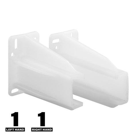 Prime-Line R 7227 Drawer Support Brackets, Nylon/Plastic, White