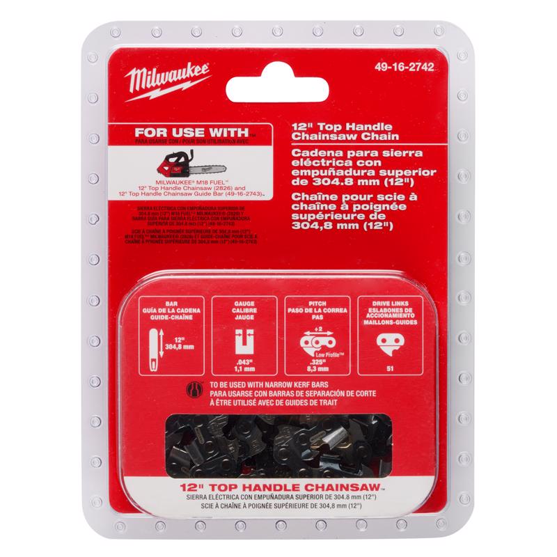 Shell Bells Milwaukee Milwaukee M18 FUEL 12 in. Chainsaw Chain 51 links – Shell Lumber and ...