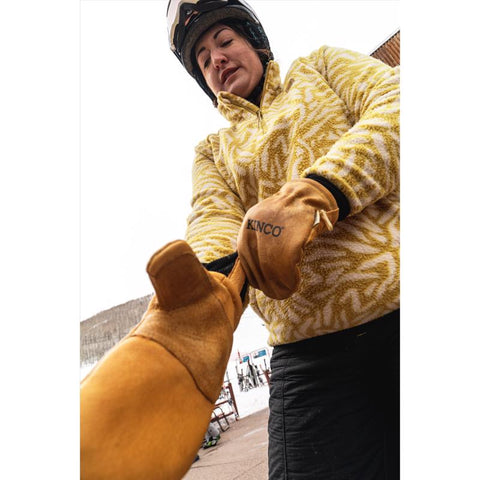 Kinco M Premium Pigskin Cold Weather Black/Gold Mittens