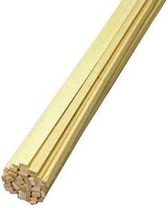 BASSWOOD STRIP 1/16X3/16X24IN, Pack of 45