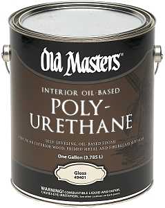 Old Masters 49401 Polyurethane, Gloss, Liquid, Clear, 1 gal, Can, Pack of 2