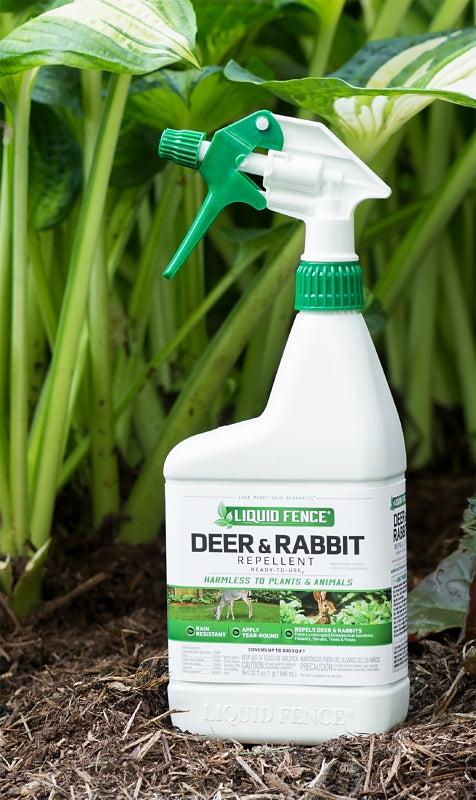 Liquid Fence HG-71126 Deer and Rabbit Repellent, Ready-to-Spray, 500 sq-ft Coverage