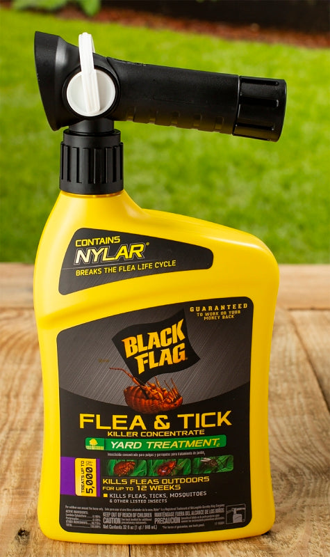 Black Flag HG-11108 Flea and Tick Spray, Haze Liquid, Pale Yellow, 32 oz