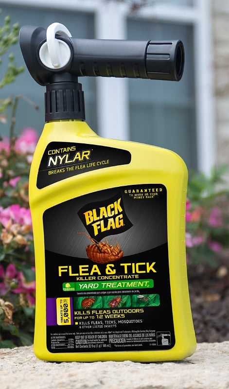 Black Flag HG-11108 Flea and Tick Spray, Haze Liquid, Pale Yellow, 32 oz