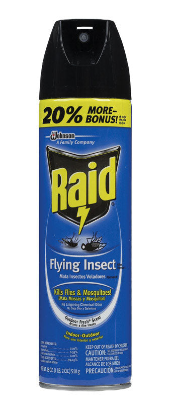 Raid Flying Insect Killer Flies, Flying Insects, Gnats, Mosquitoes 18 oz.