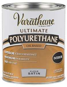 Varathane 9141H Polyurethane, Liquid, Clear, 1 qt, Can