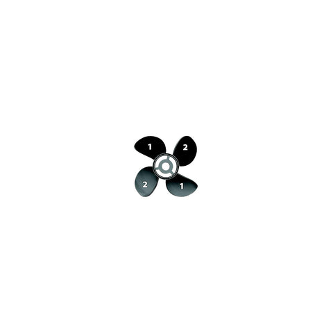 Turning Point Propellers 21501930 Hustler Propeller 14x19, 4-Blade Aluminum, RH Rotation (Standard)