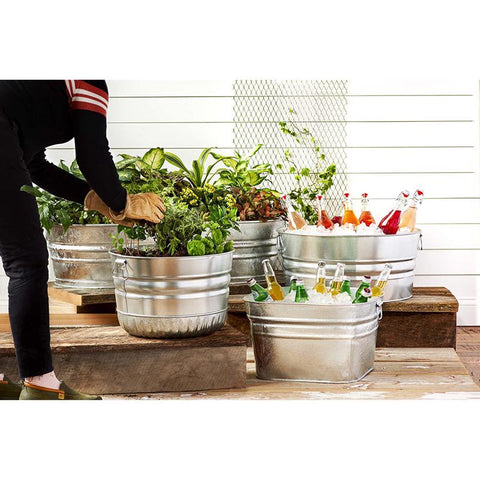 Behrens 9.3 gal Steel Bushel Basket Round