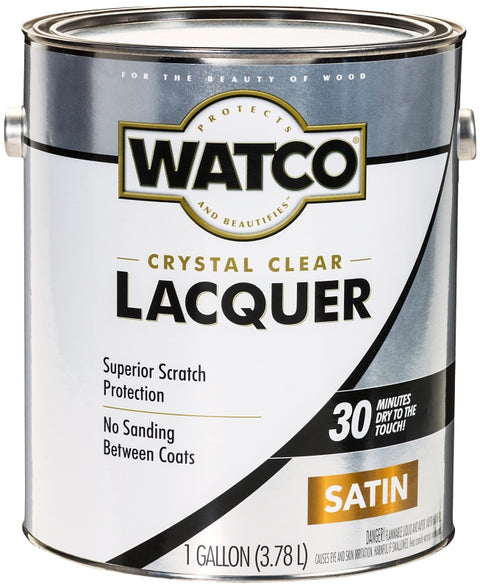 WATCO 63231 Lacquer, Liquid, Clear, 1 gal, Can, Pack of 2