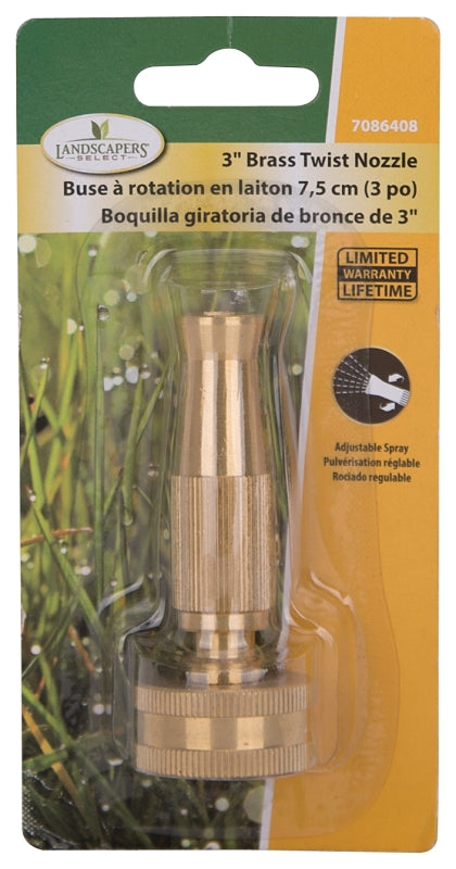 Landscapers Select GT-10163L Spray Nozzle, Female, Brass, Brass
