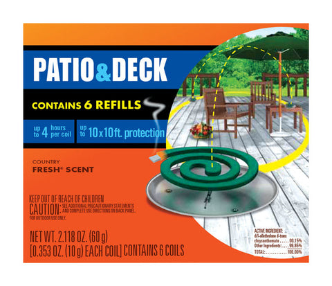 OFF! Mosquito Repellent D-Trans Allethrin Coils 5 oz.