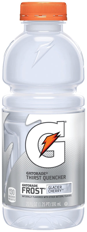 Gatorade 10247 Sports Drink, Liquid, Glacier Cherry, 20 oz Bottle, Pack of 24
