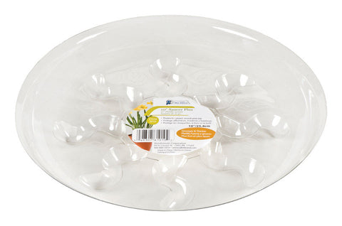 Gardener's Blue Ribbon Clear Plastic Plant Saucer 1 in. H x 10 in. W