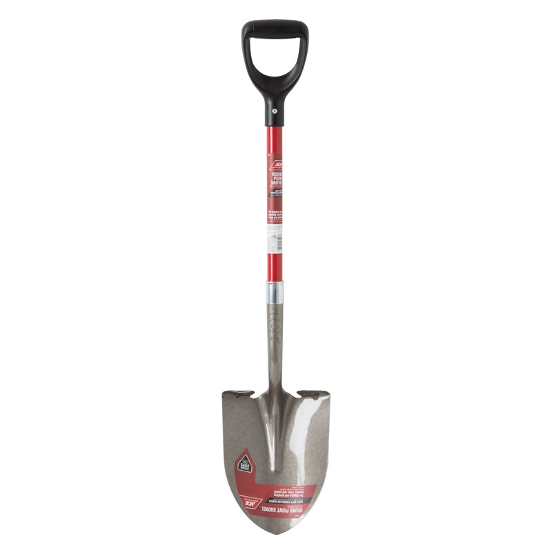 Ace 39 in. Steel Round Digging Shovel Fiberglass Handle, Pack of 6 ...
