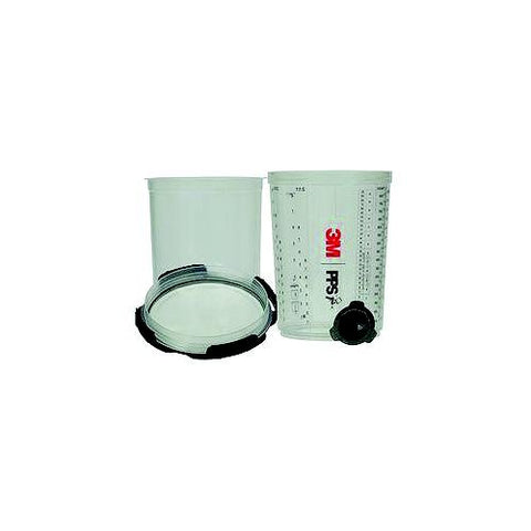 3M 26112 PPS Series 2.0 Spray Cup System, Midi (13.5oz, 400ml), 50/pk