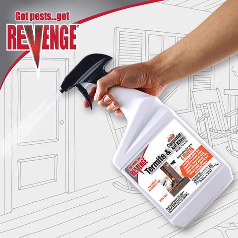 Bonide 371 Termite and Carpenter Ant Killer, Liquid, Spray Application, 32 oz Bottle