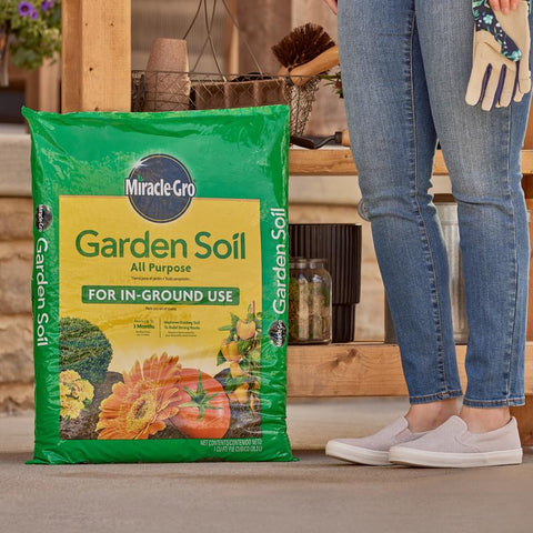 Miracle-Gro Garden All Purpose In-Ground Soil 1 cu ft, Pack of 60